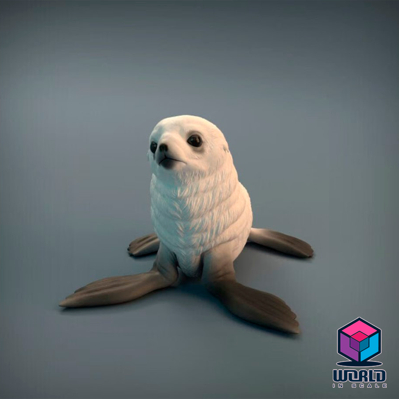 Harp Seal Pup -Animal Den Miniatures