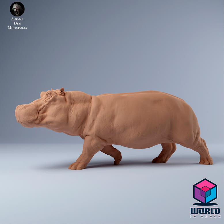 Hippo Run-Animal Den Miniatures