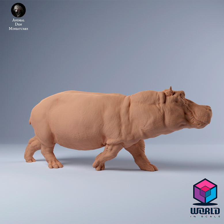 Hippo Run-Animal Den Miniatures