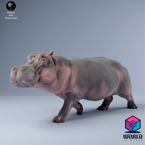 Hippo Run-Animal Den Miniatures