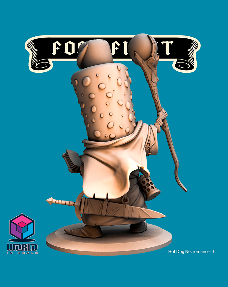 Food Fight - Hot Dog Necromancer.