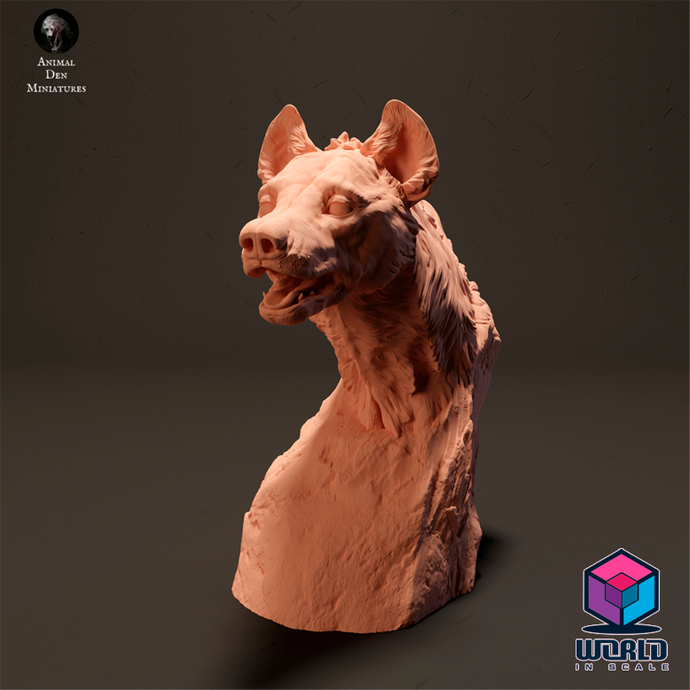 Hyena Bust -Animal Den Miniatures