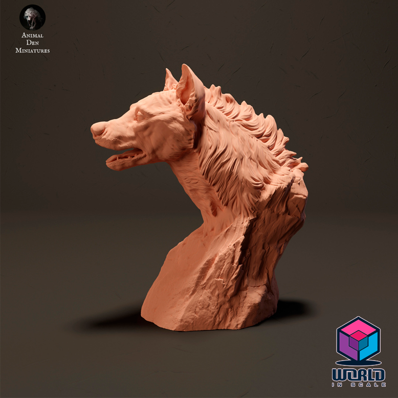 Hyena Bust -Animal Den Miniatures