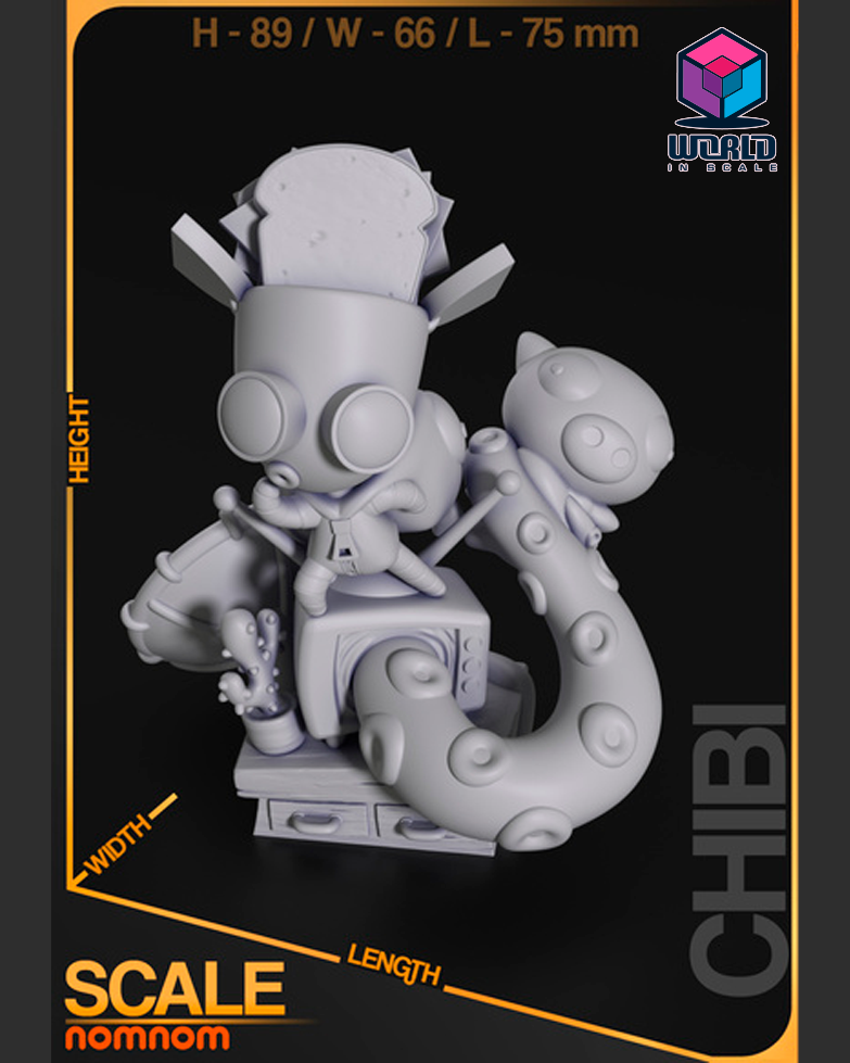 NomNom - Chibi Gir - Invader Zim.