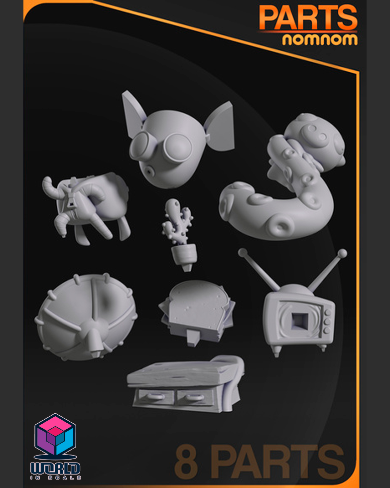 NomNom - Chibi Gir - Invader Zim.