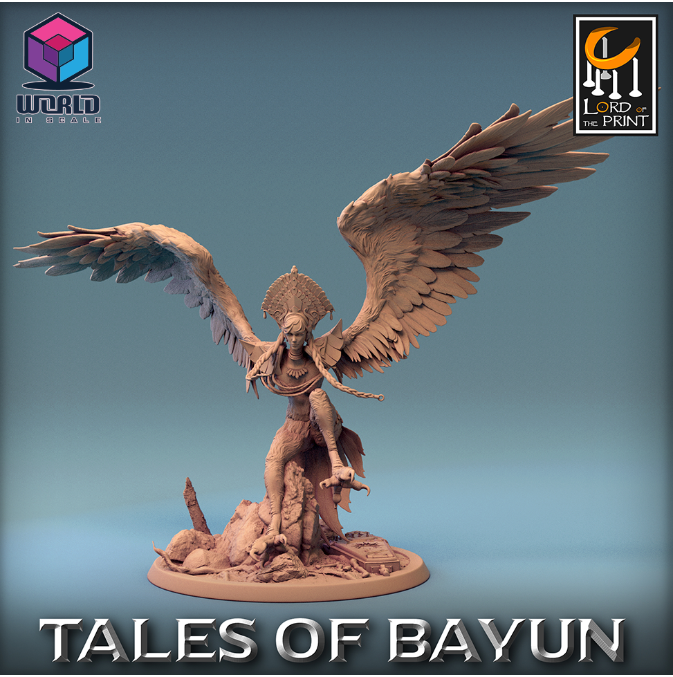 Harpie Alkonost - Tales of Bayun Lord of The Print.