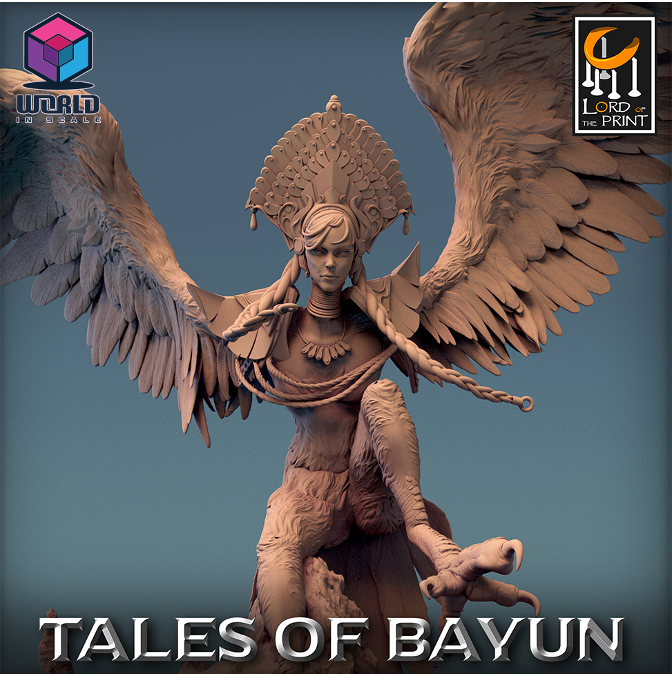 Harpie Alkonost - Tales of Bayun Lord of The Print.