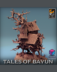 Isba la casa de Baba Yaga -Tales of Bayun Lord of The Print.