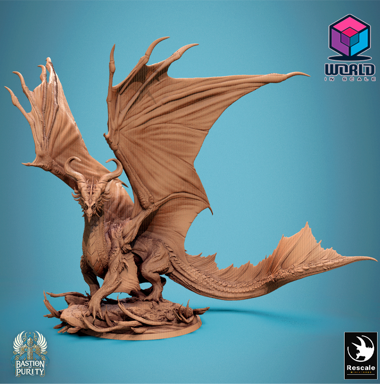 Bastion  Purity-Legendary Metallic Bronze Dragon Stand