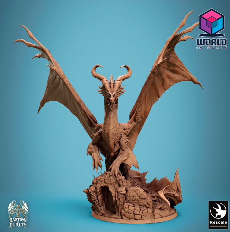 Bastion  Purity-Legendary Metallic Bronze Dragon Stand