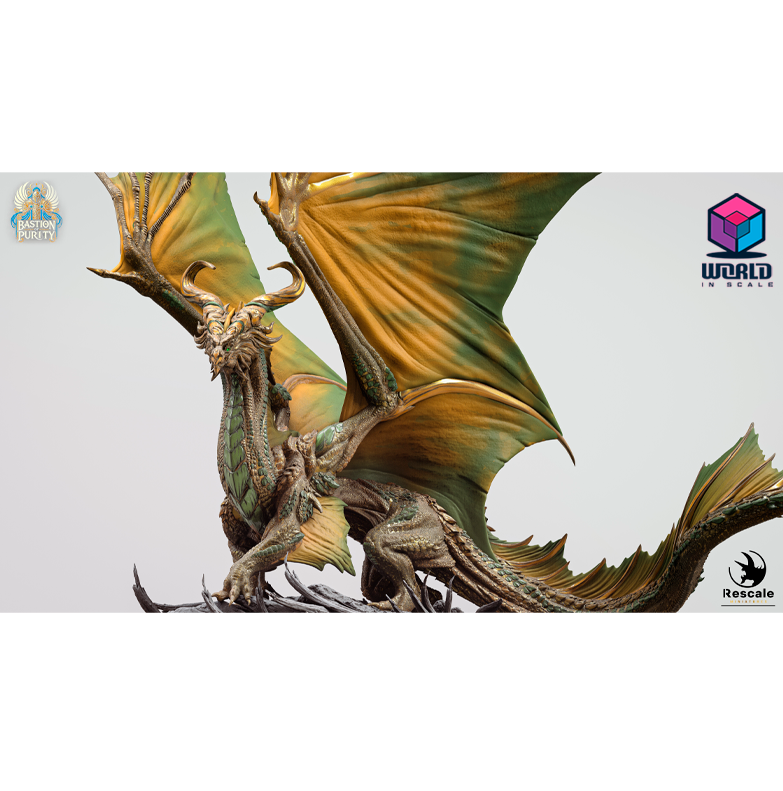 Bastion  Purity-Legendary Metallic Bronze Dragon Stand