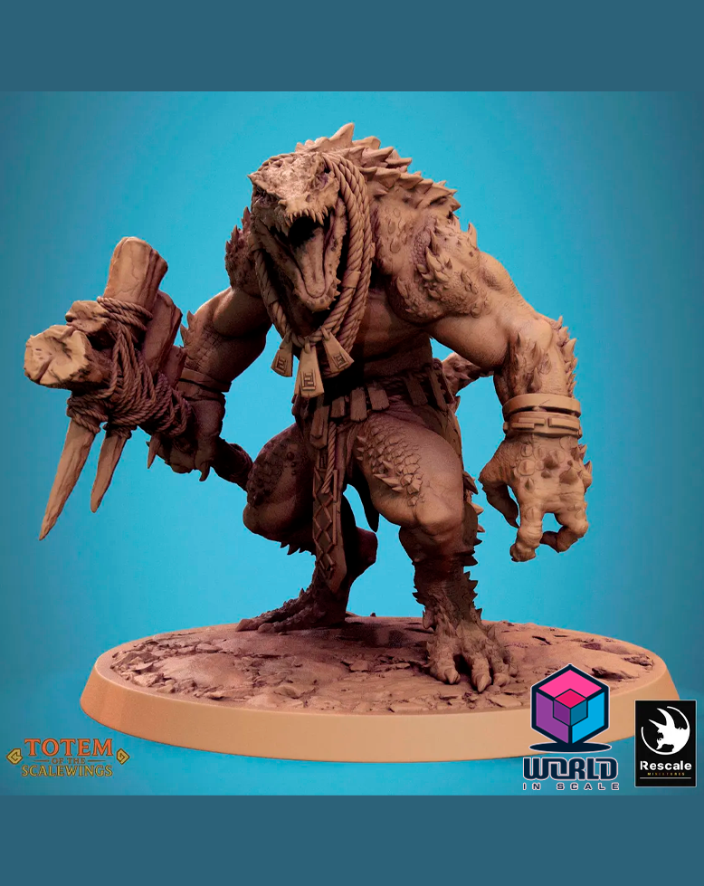 Totem of the Scalewings - Lizardman Champion Dreadscale