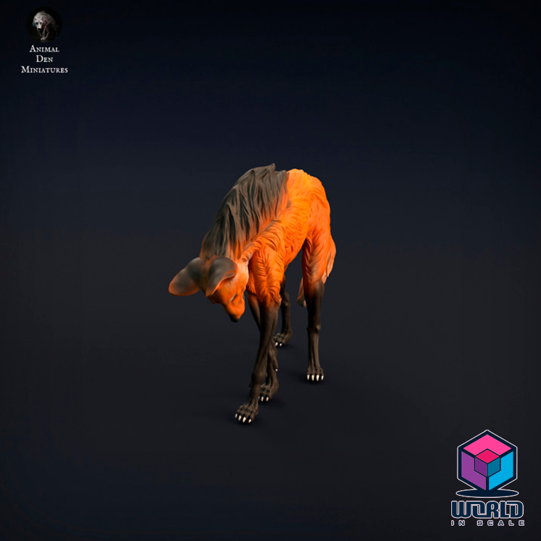 Maned wolf -Animal Den Miniatures