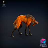 Maned wolf -Animal Den Miniatures