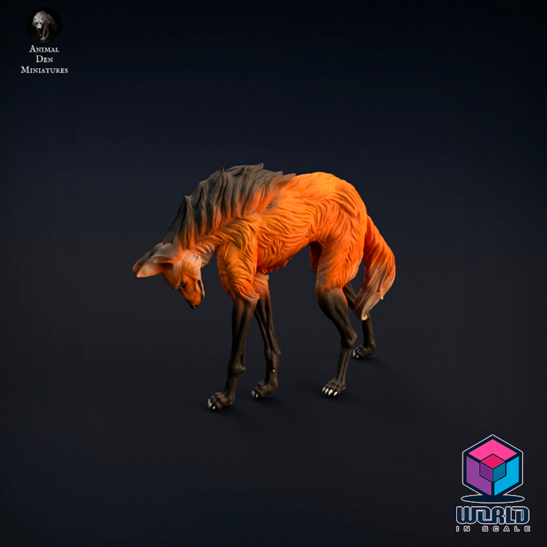 Maned wolf -Animal Den Miniatures