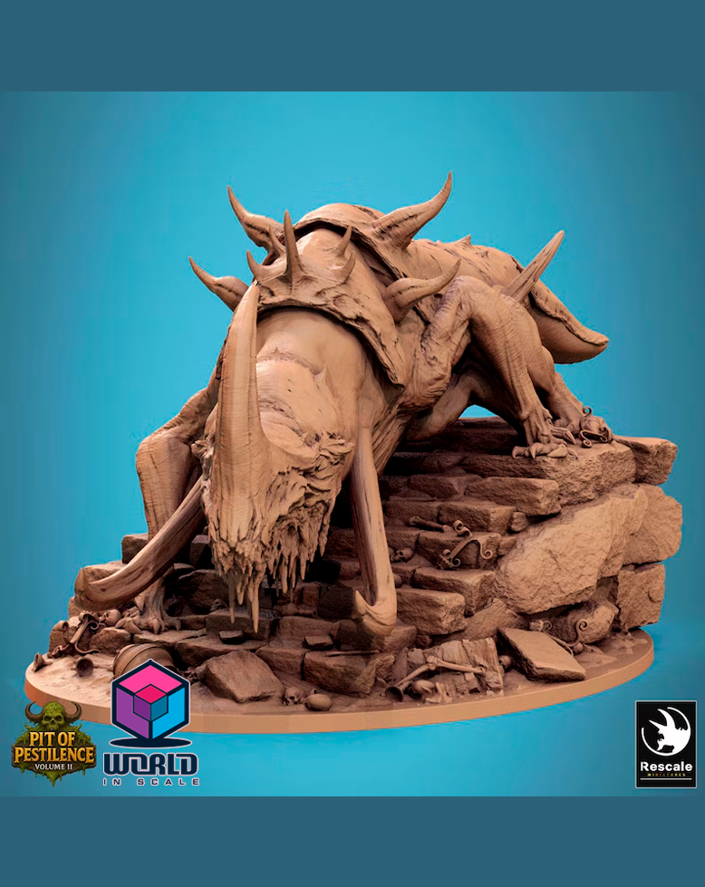 Pit of Pestilence Vol.II - Mawcoil mounted by the Blight Father.