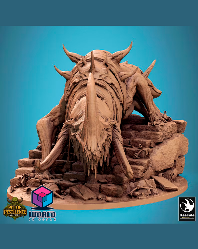 Pit of Pestilence Vol.II - Mawcoil mounted by the Blight Father.