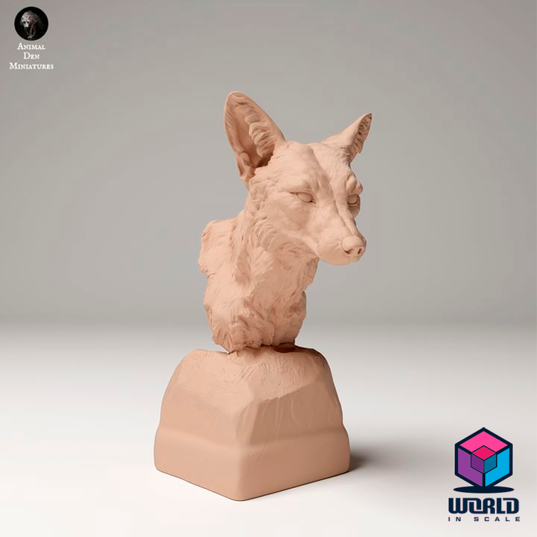 Animal Den Miniatures- Red Fox Bust