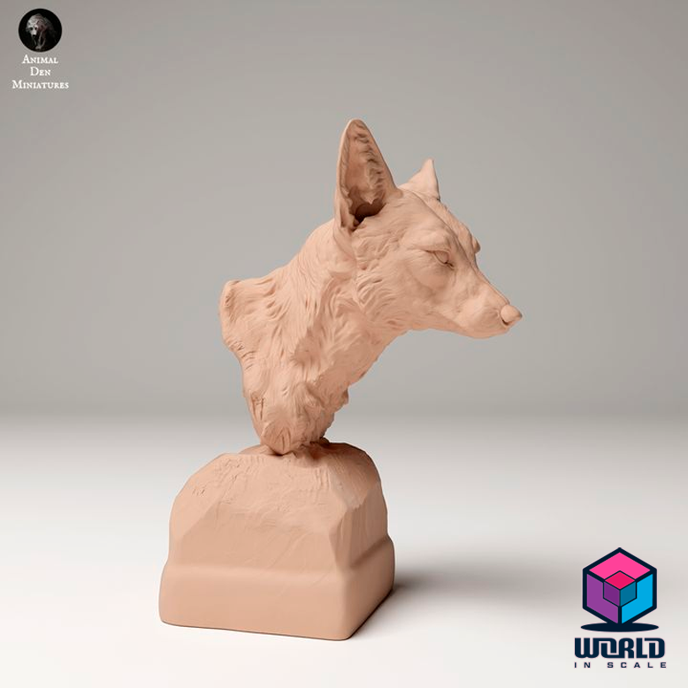 Animal Den Miniatures- Red Fox Bust