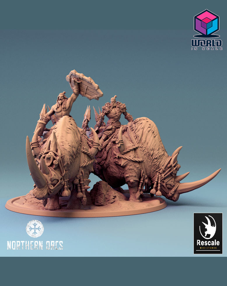 Northern Orcs- Northern Rhino mounted