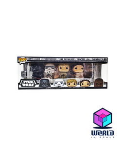 Funko Pop Star Wars Celebration: Darth Vader/ Stormtrooper/Luke Skywalker/Princess Leia/ Chewbacca.