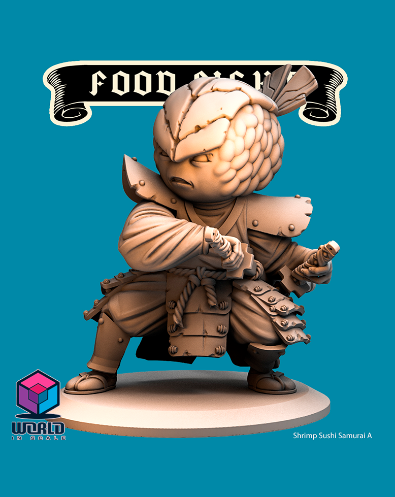 Food Fight - Shrimp Sushi Samurai.