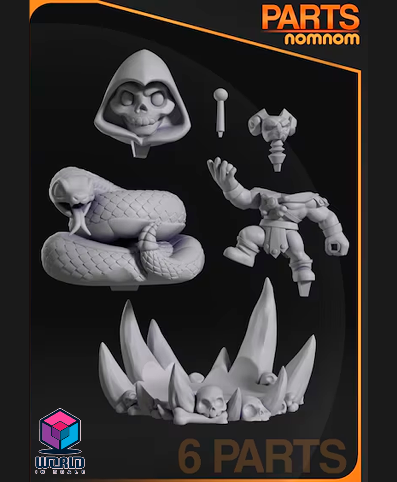 NomNom -  Chibi Skeletor from He-Man.