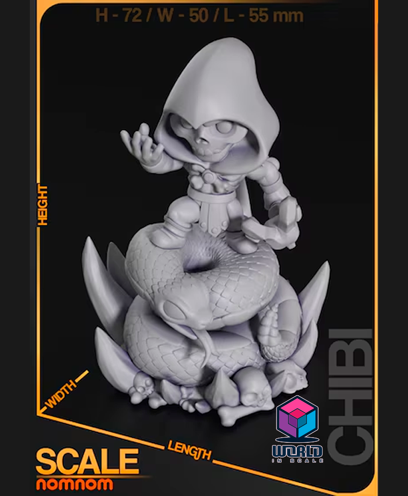 NomNom -  Chibi Skeletor from He-Man.