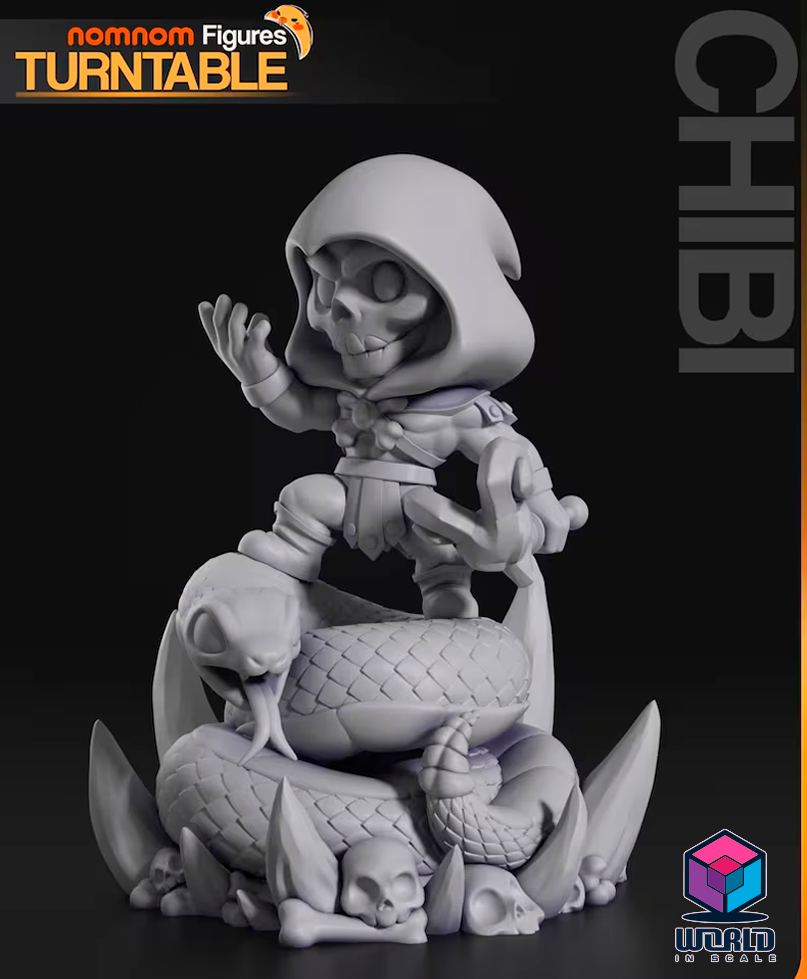 NomNom -  Chibi Skeletor from He-Man.