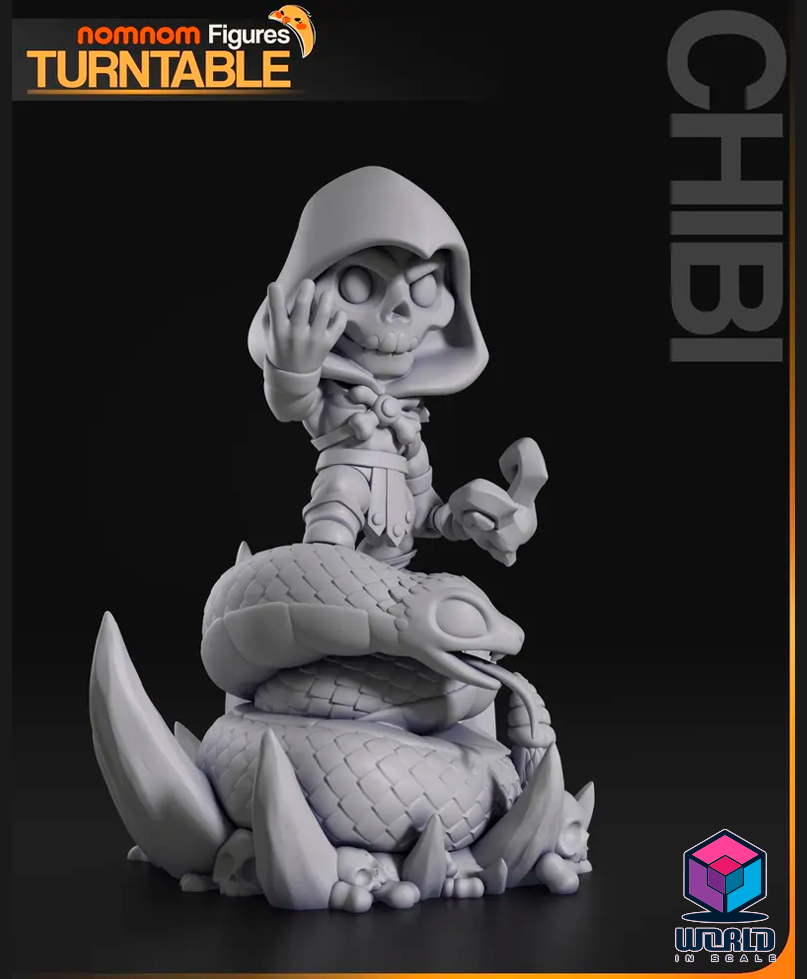 NomNom -  Chibi Skeletor from He-Man.