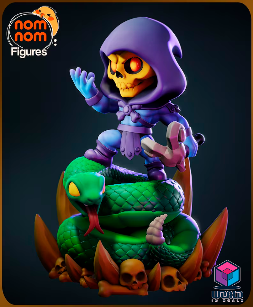 NomNom -  Chibi Skeletor from He-Man.