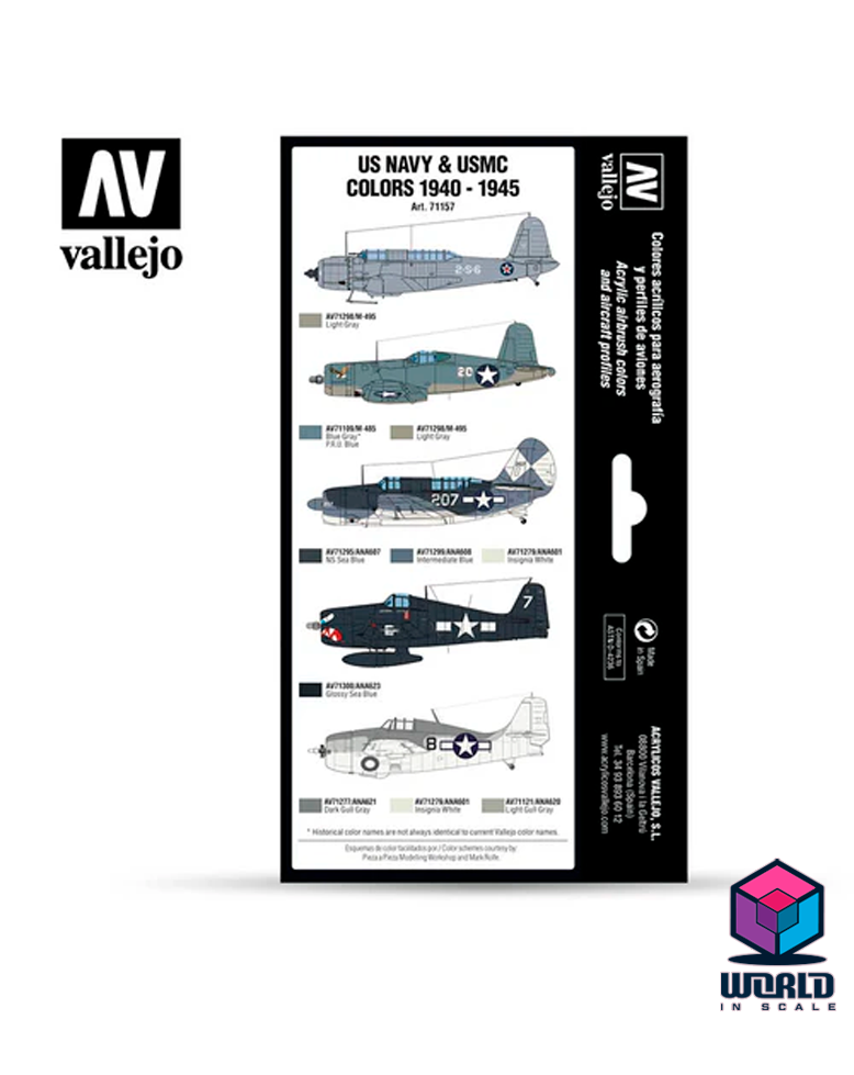 AIR WAR COLOR SERIES-  US NAVY & USMC COLORS 1940-1945.