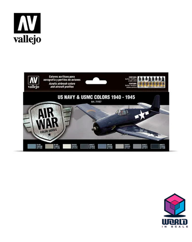 AIR WAR COLOR SERIES-  US NAVY & USMC COLORS 1940-1945.
