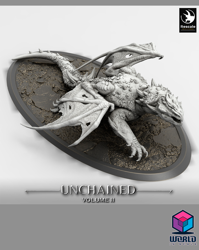 Unchained II  - Volcanic Dragon Perch – Mounted, Saddle & Wild versions