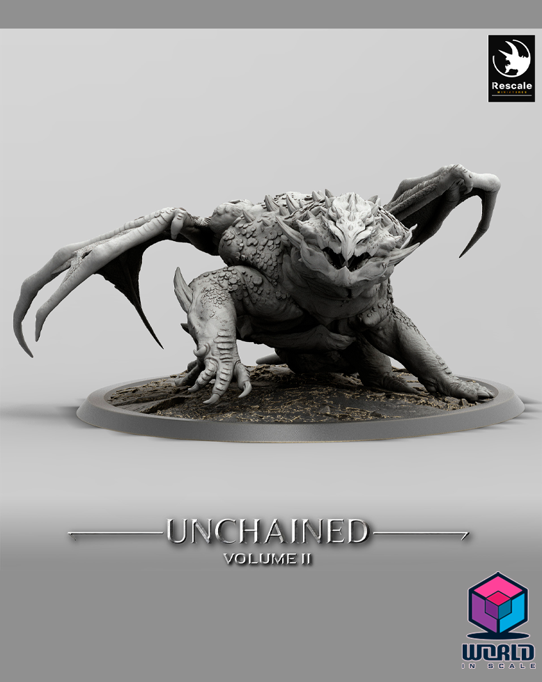 Unchained II  - Volcanic Dragon Perch – Mounted, Saddle & Wild versions