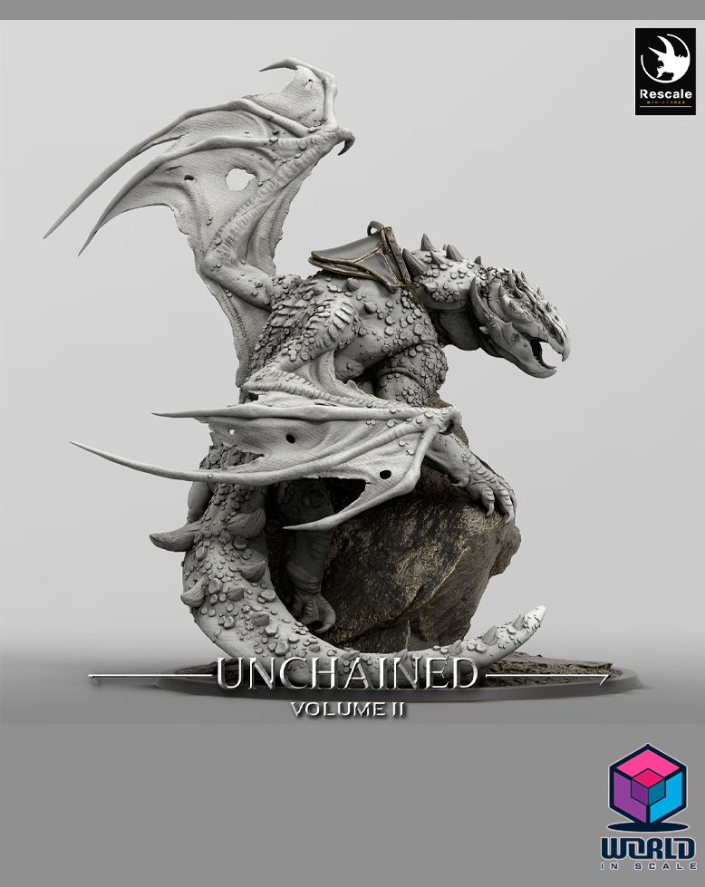 Unchained II  - Volcanic Dragon Perch – Mounted, Saddle & Wild versions