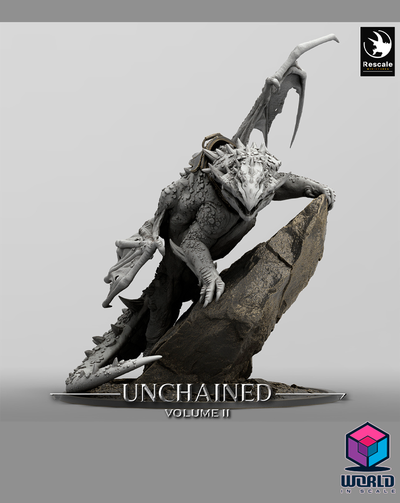 Unchained II  - Volcanic Dragon Perch – Mounted, Saddle & Wild versions