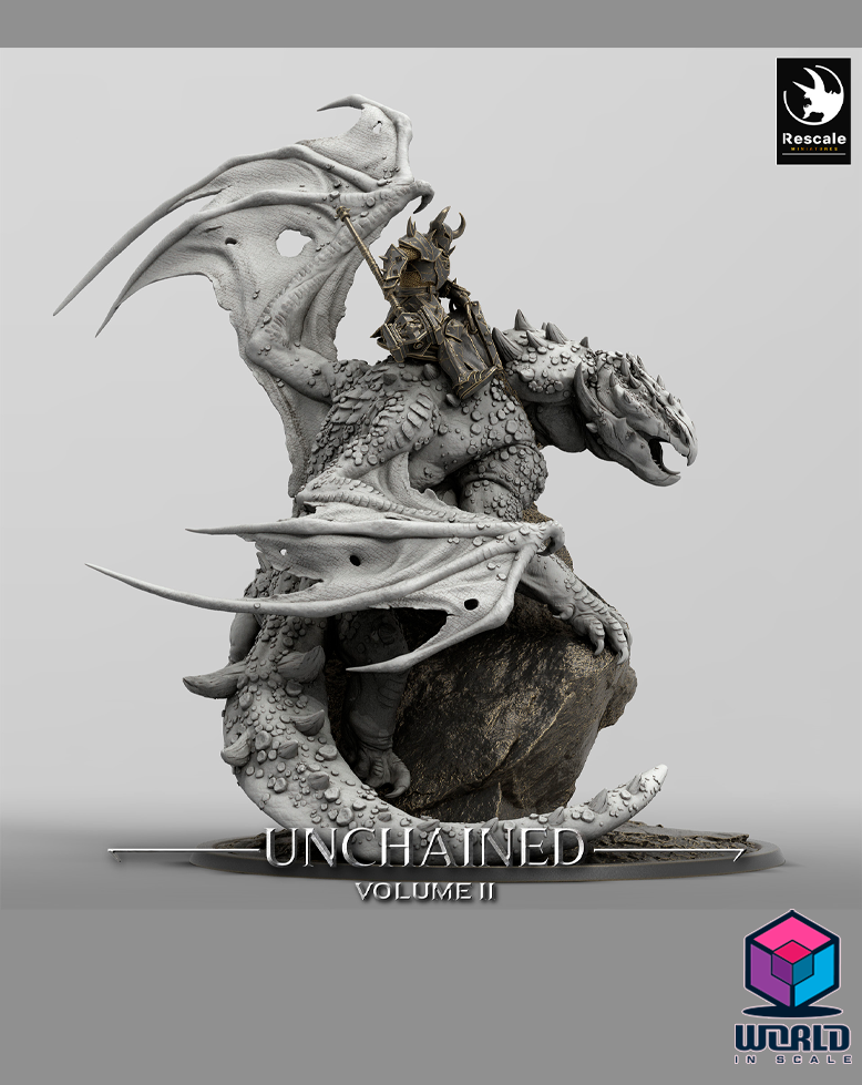 Unchained II  - Volcanic Dragon Perch – Mounted, Saddle & Wild versions