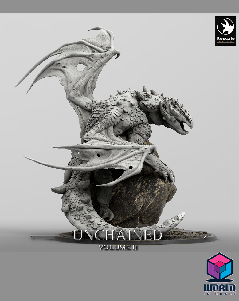 Unchained II  - Volcanic Dragon Perch – Mounted, Saddle & Wild versions