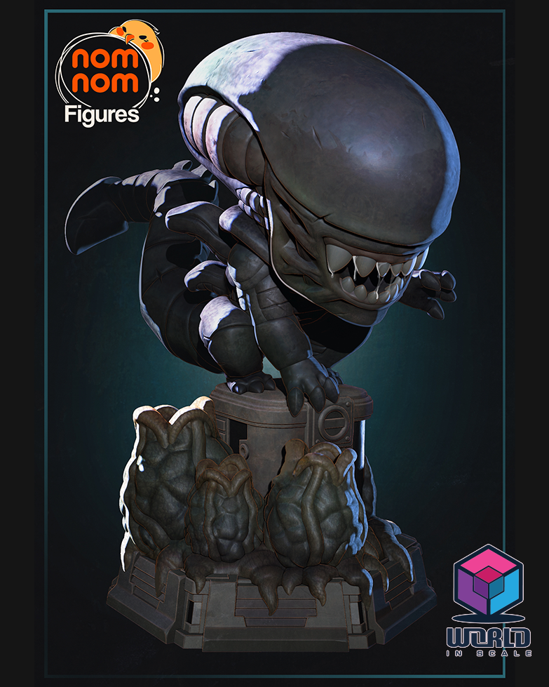 Nomnom-Chibi Alien Xenomorph