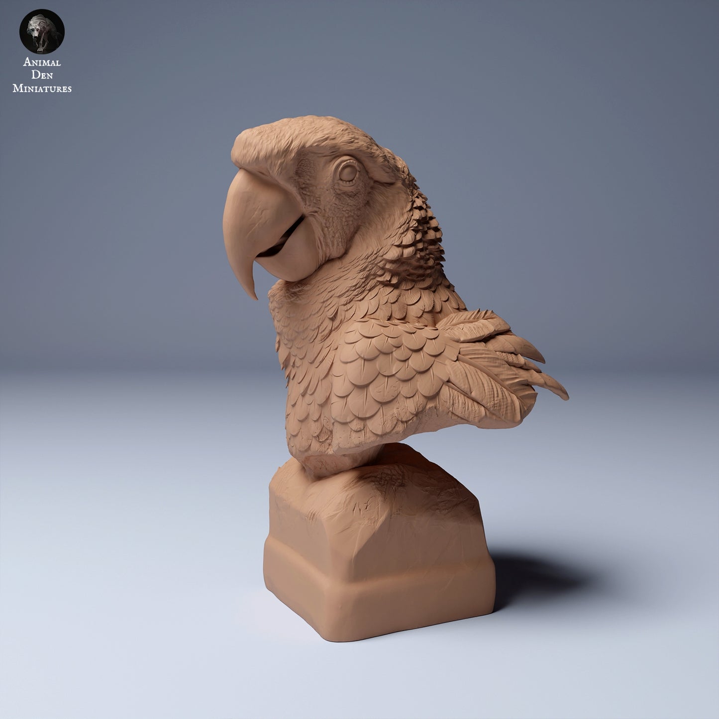 Animal Den Miniatures - Scarlet Macaws Ara Macao Bust