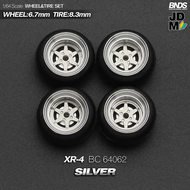 SET RIN DE METAL con LLANTA escala 1-64 SSR XR-4