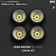 SET RIN DE METAL con LLANTA escala 1-64 SSR JILBA RACING