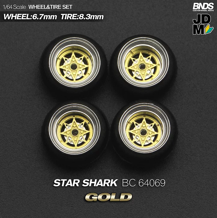 METAL RIM SET with RIM scale 1-64 SSR STAR SHARK