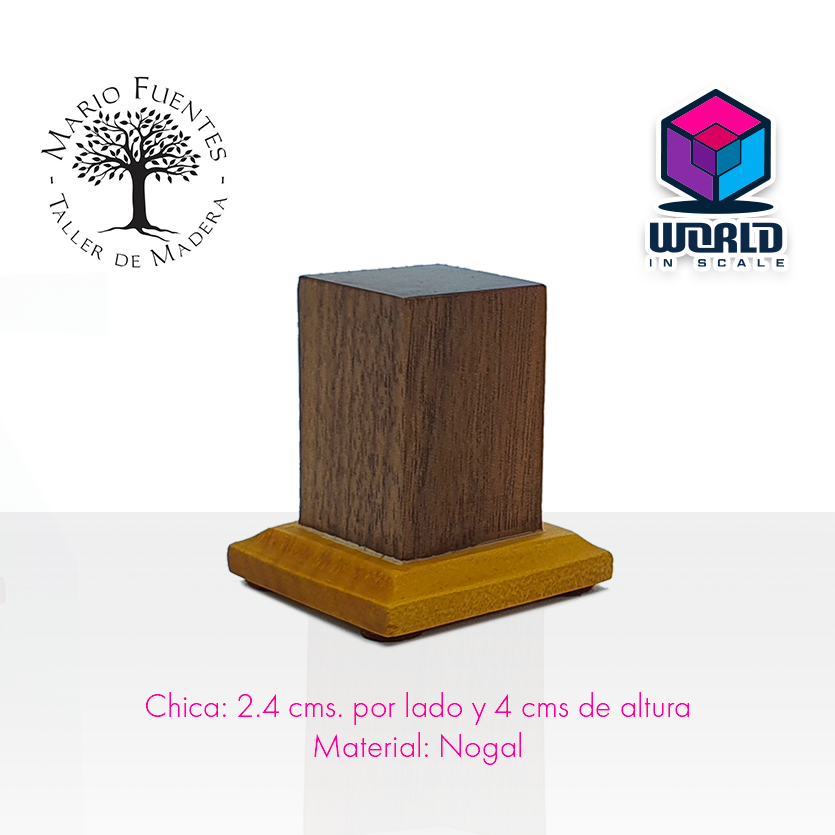 Base rectangular de madera - Chica -