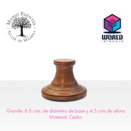 Wooden pedestal base - Large -