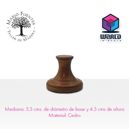 Base pedestal de madera - Mediano -