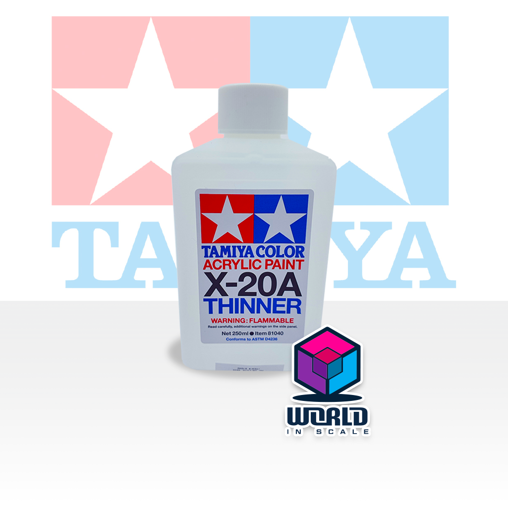 TAMIYA- Acrylic/Poly Thinner X20A 250ml (81040)