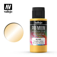 Vallejo Premium Airbrush Color - 62.042 Amarillo Metálico