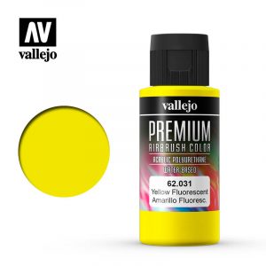 Vallejo Premium Airbrush Color - 62.031 Fluorescent Yellow